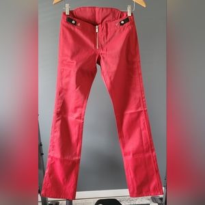 Diesel Red Straight Leg Pants